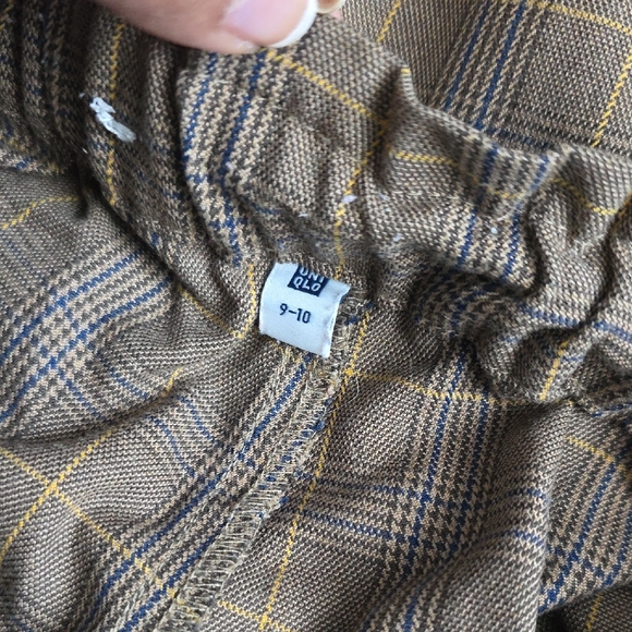 Uniqlo Brown Checkered Women's Trousers - Picture 5 of 5